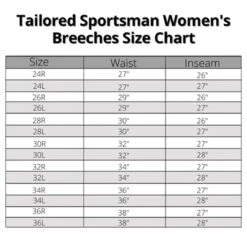 Tailored Sportsman Low Rise Side Zip Vintage Breeches -Caval Riding Apparel Shop Tailored.Sportsman Womens.Breeches Size.Chart 4427c9d9 0d8a 466a aaa1 49d91b0900a7
