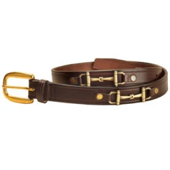 Tory Leather Bit Belt 7 Tory Leather Bit Belt -Caval Riding Apparel Shop Tory 2198 HavanBitBelt