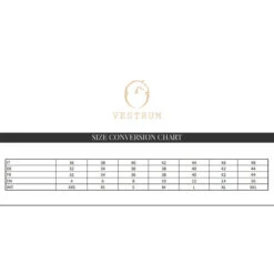 Vestrum Women's Camaiore Short Sleeve Show Shirt -Caval Riding Apparel Shop Vestrum.Ladies.Size .Conversion.Guide