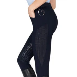 Vestrum Women's Ischia Knee Grip Breeches 5 Vestrum Women's Ischia Knee Grip Breeches -Caval Riding Apparel Shop Vestrum Ischia.Knee .Patch .Breeches Navy Mesh