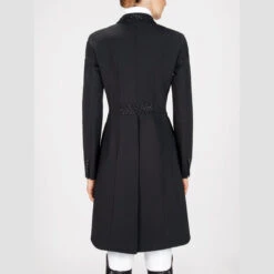 Equiline Women's Marilyn Dressage Tail Coat In X-Cool Evo -Caval Riding Apparel Shop black7 30485.1583545753.1280.1280