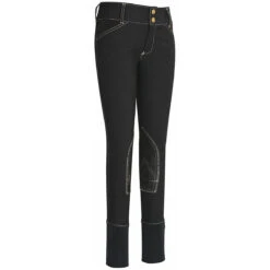 Equine Couture Children's Sportif Natasha Knee Patch Breeches -Caval Riding Apparel Shop black 16891.1588624776.1280.1280