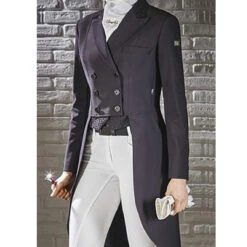 Equiline Women's Marilyn Dressage Tail Coat In X-Cool Evo -Caval Riding Apparel Shop black 91106.1583545753.1280.1280