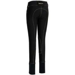 Equine Couture Children's Sportif Natasha Knee Patch Breeches -Caval Riding Apparel Shop black back 15192.1588624776.1280.1280