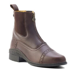 Ovation Tuscany Ladies Zip Paddock Boot 17 Ovation Tuscany Ladies Zip Paddock Boot -Caval Riding Apparel Shop brown front correct 75259.1588874563.1280.1280