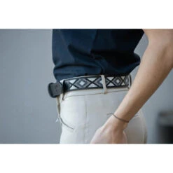 Penelope Pearl Belt 13 Penelope Pearl Belt -Caval Riding Apparel Shop ceinture pearl noir blanc
