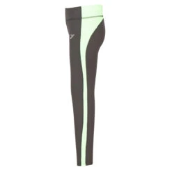 TuffRider Children's Ventilated Schooling Tights -Caval Riding Apparel Shop charcoal neon GREEN3 75805.1583525667.1280.1280