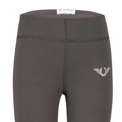 TuffRider Children's Ventilated Schooling Tights -Caval Riding Apparel Shop charcoal neon GREEN4 91680.1583525672.1280.1280