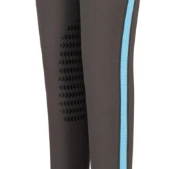 TuffRider Children's Ventilated Schooling Tights -Caval Riding Apparel Shop charcoal neonblue5 58792.1583525668.1280.1280