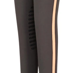 TuffRider Children's Ventilated Schooling Tights -Caval Riding Apparel Shop charcoal neonpeach6 28508.1583525669.1280.1280