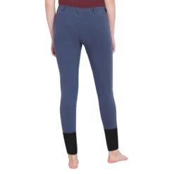 TuffRider Ladies Starter Lowrise Pull On Knee Patch Breeches -Caval Riding Apparel Shop denim3 49025.1583511667.1280.1280