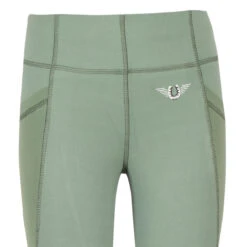 TuffRider Children's Minerva EquiCool Tights -Caval Riding Apparel Shop green2 33553.1587157085.1280.1280