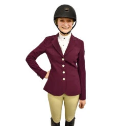 Equiline GwentyG Women's Show Coat -Caval Riding Apparel Shop gwentyg plum 3