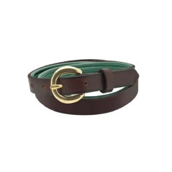 Perri's Padded Leather Belt -Caval Riding Apparel Shop havana huntergreen 74454.1588165834.1280.1280
