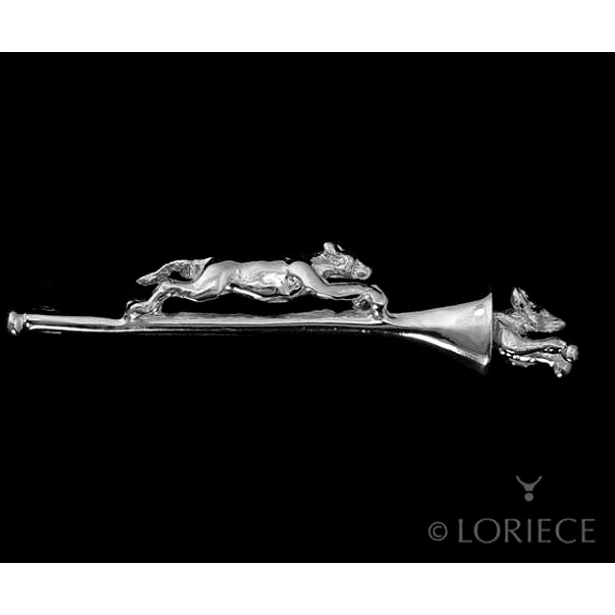 Loriece Stock Tie Pin Hunt Hound Chasing Fox 2 Loriece Stock Tie Pin Hunt Hound Chasing Fox - Image 2