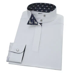 Essex Classics Girls "Strutting Chicken" Talent Yarn Wrap Collar Long Sleeve Show Shirt