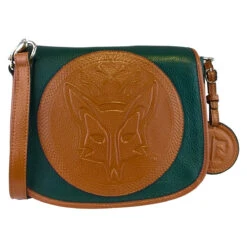 Tucker Tweed Equestrian Camden Crossbody Shoulder Bag -Caval Riding Apparel Shop tucker tweed the camden crossbody foxhunting leather handbags hunter green chestnut