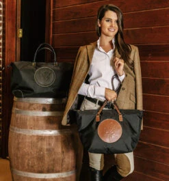 Tucker Tweed Equestrian Tryon Travel Overnight Bag -Caval Riding Apparel Shop tucker tweed the tryon travel overnight foxhunting leather handbag model foxx