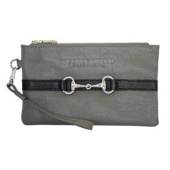 Tucker Tweed Equestrian Wellington Wristlet -Caval Riding Apparel Shop tucker tweed the wellington wristlet leather handbags grey black copy