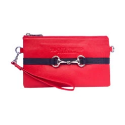 Tucker Tweed Equestrian Wellington Wristlet -Caval Riding Apparel Shop tucker tweed the wellington wristlet leather handbags red black