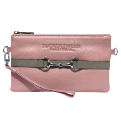 Tucker Tweed Equestrian Wellington Wristlet -Caval Riding Apparel Shop tucker tweed the wellington wristlet leather handbags rose grey