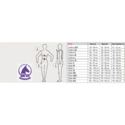 USG Flexi Motion Children's Body Protector Vest -Caval Riding Apparel Shop usgflexisizechart2